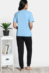 Zivame 2 Mile Fashion Knit Cotton Loungewear Set - Black Beauty — thumbnail 4